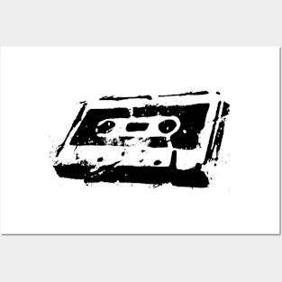 Cassette b&w Posters and Art